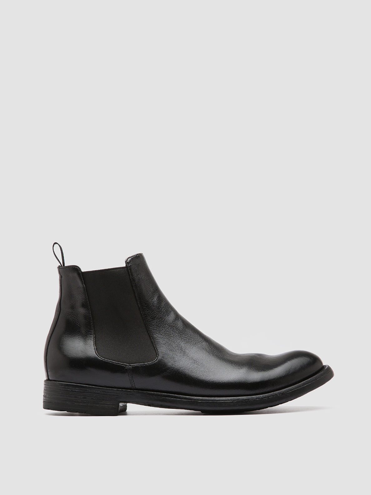 Officine Creative HIVE 007 Stivaletti Chelsea in Pelle Nera