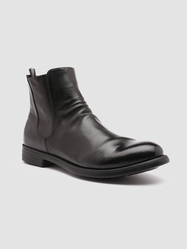 HIVE 036 - Black Leather Ankle Boots Men Officine Creative - 3