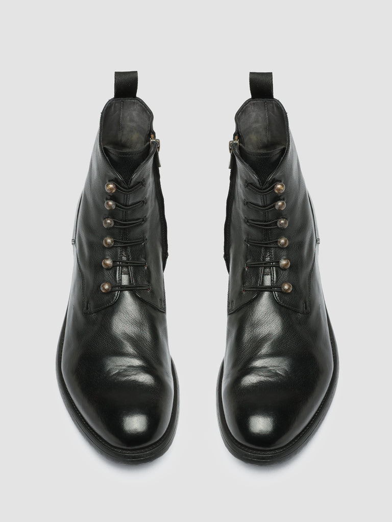 HIVE 051 - Black Leather Zip Boots men Officine Creative - 2