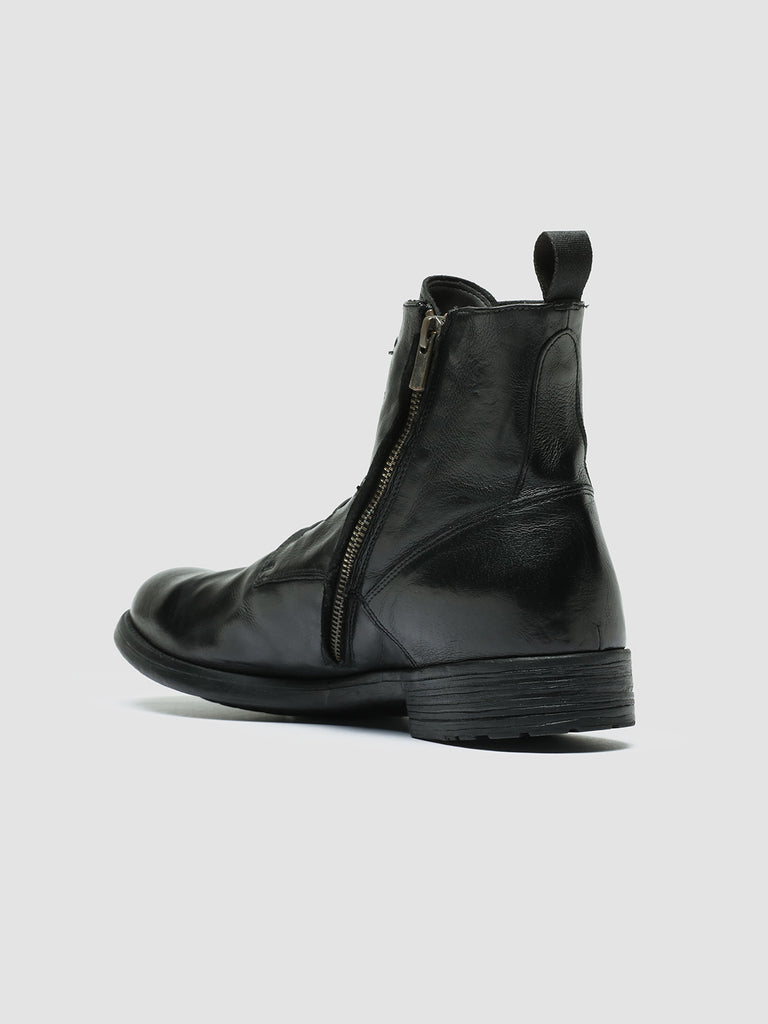 HIVE 051 - Black Leather Zip Boots men Officine Creative - 4