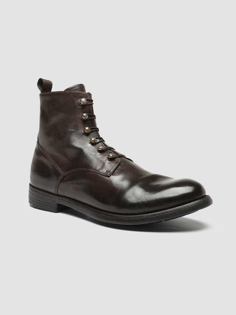 HIVE 051 - Brown Leather Zip Boots men Officine Creative - 3
