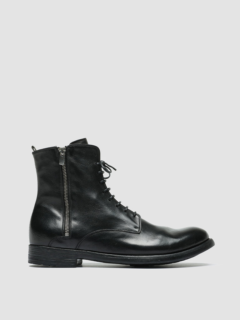 HIVE 053 - Black Leather Lace Up Boots men Officine Creative - 1