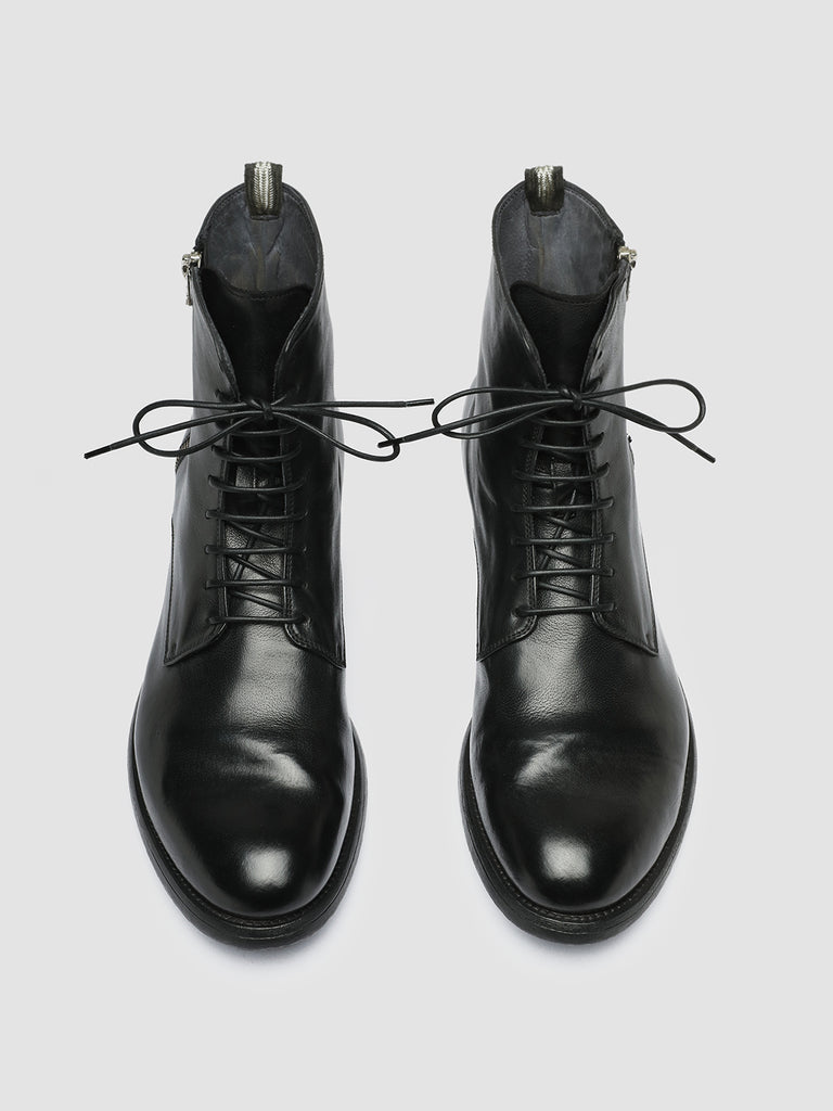 HIVE 053 - Black Leather Lace Up Boots men Officine Creative - 2