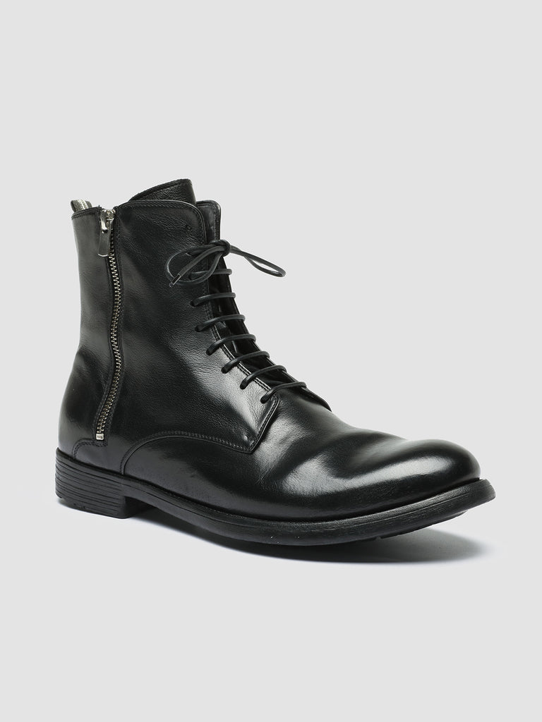 HIVE 053 - Black Leather Lace Up Boots men Officine Creative - 3