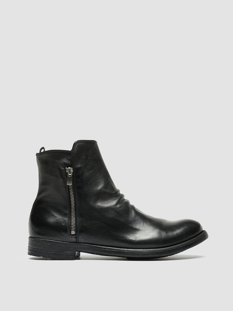 HIVE 054 - Black Leather Zip Boots men Officine Creative - 1