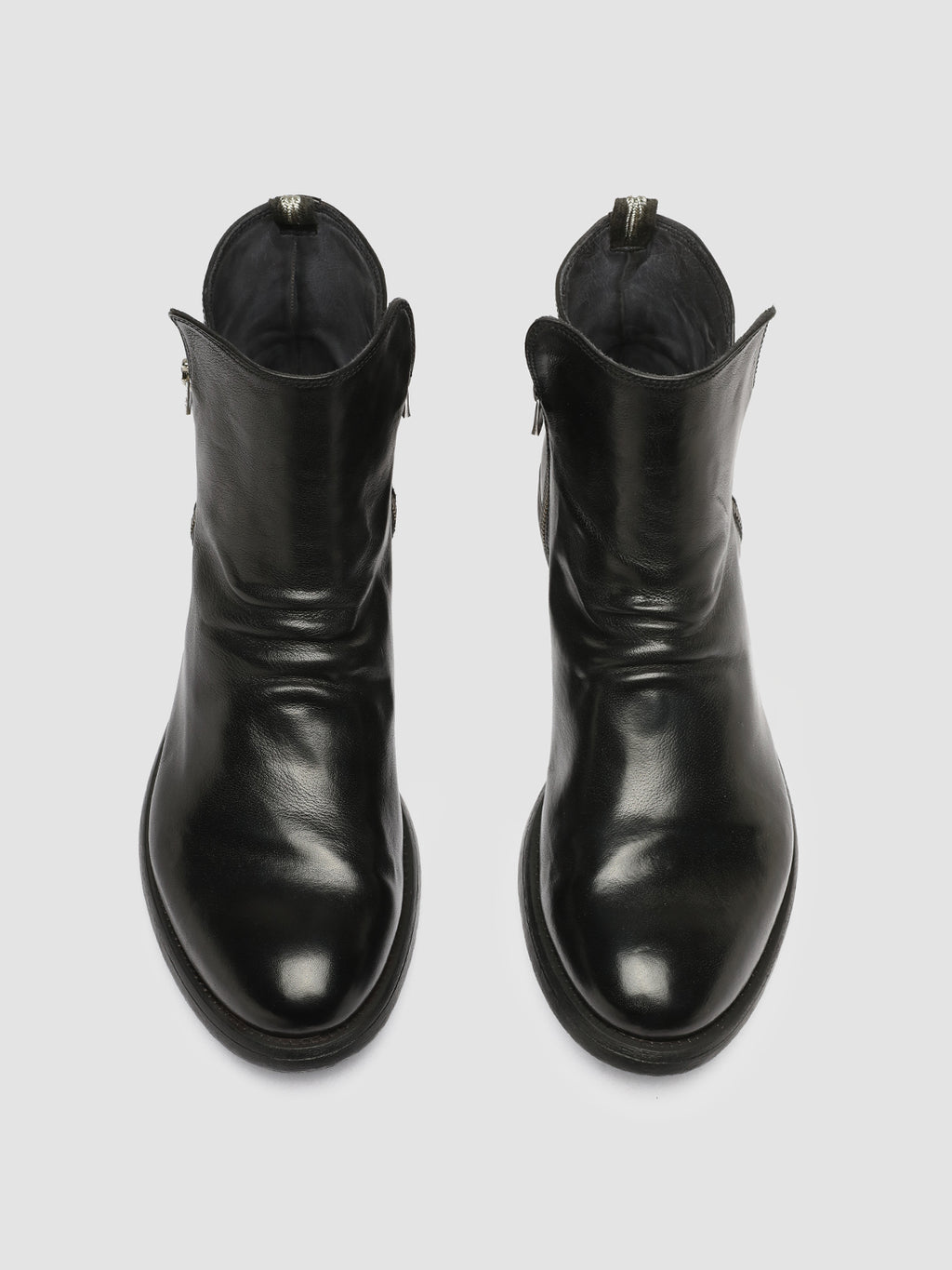 HIVE 054 - Black Leather Zip Boots men Officine Creative - 2