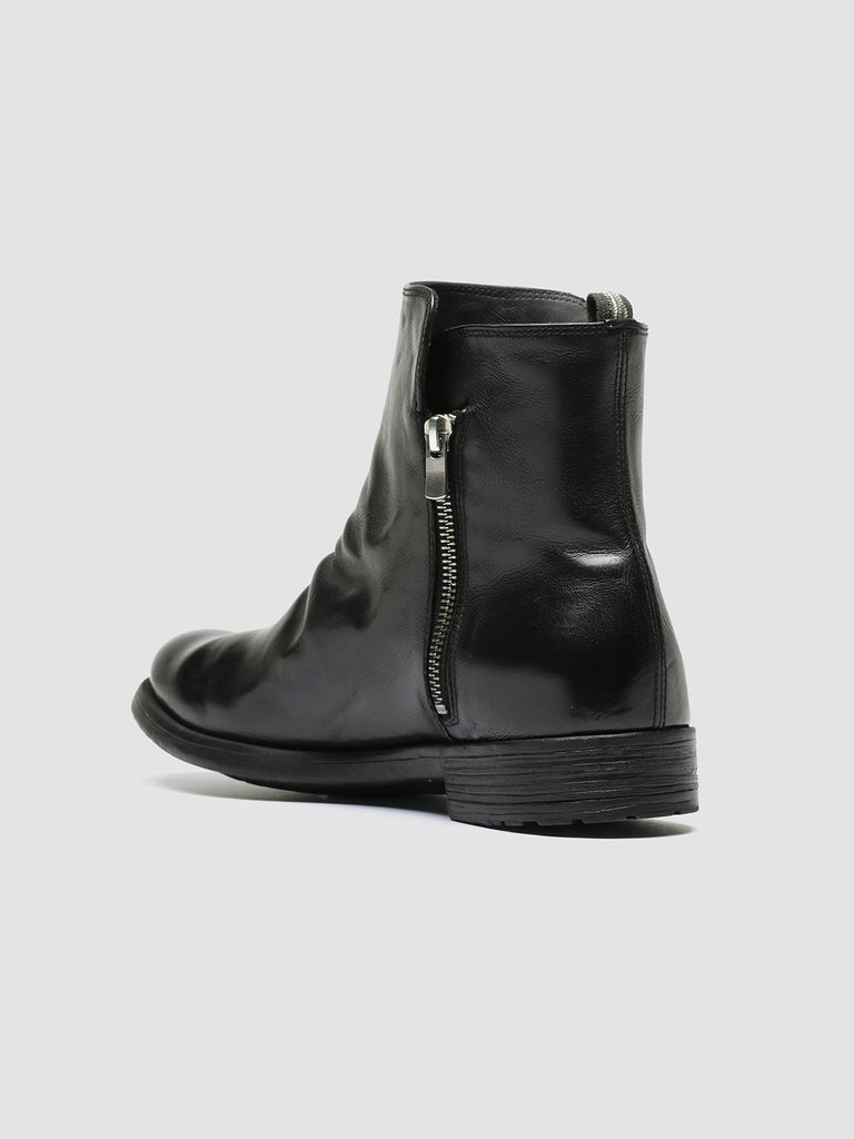 HIVE 054 - Black Leather Zip Boots men Officine Creative - 4