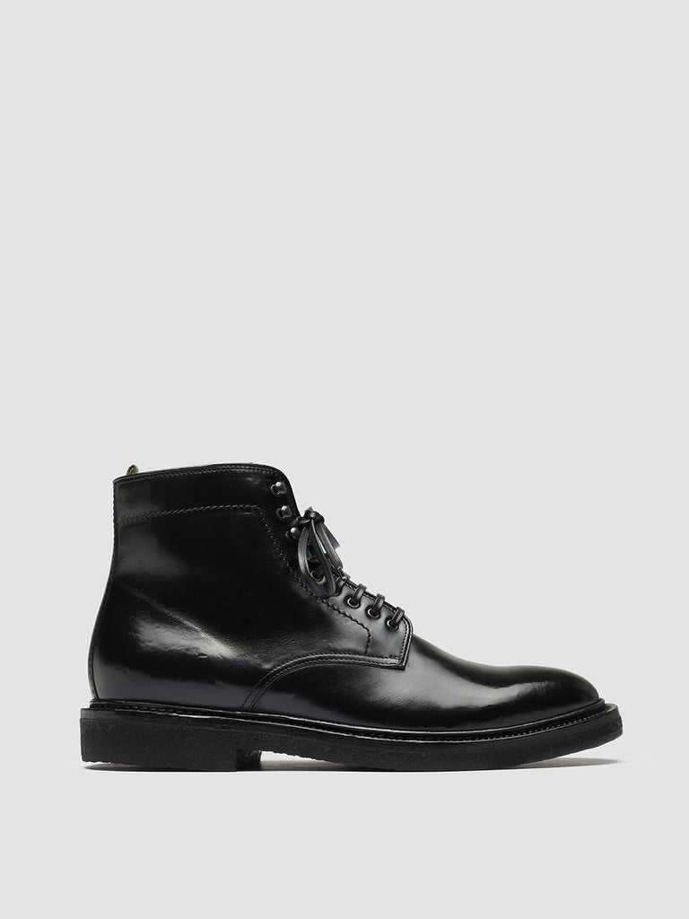 HOPKINS CREPE 107 - Black Leather Ankle Boots Men Officine Creative - 1
