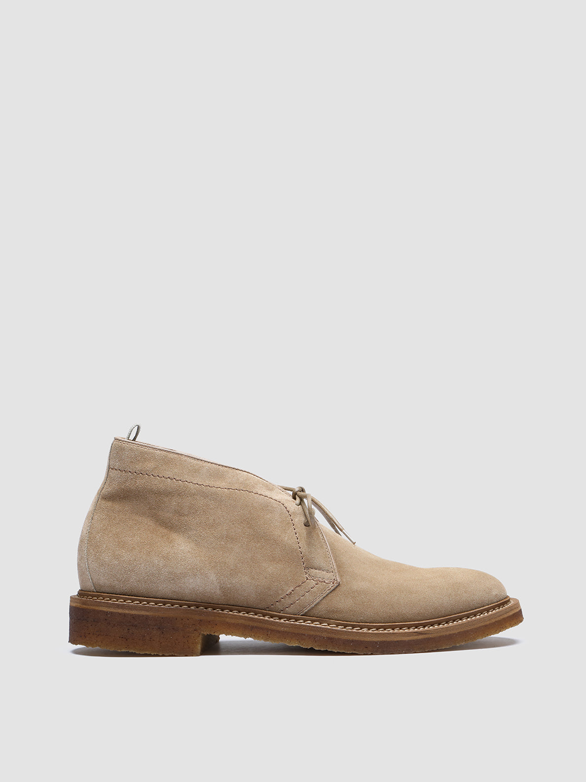 Officine Creative HOPKINS CREPE 114 Stivali Chukka in Pelle Scamosciata Tortora