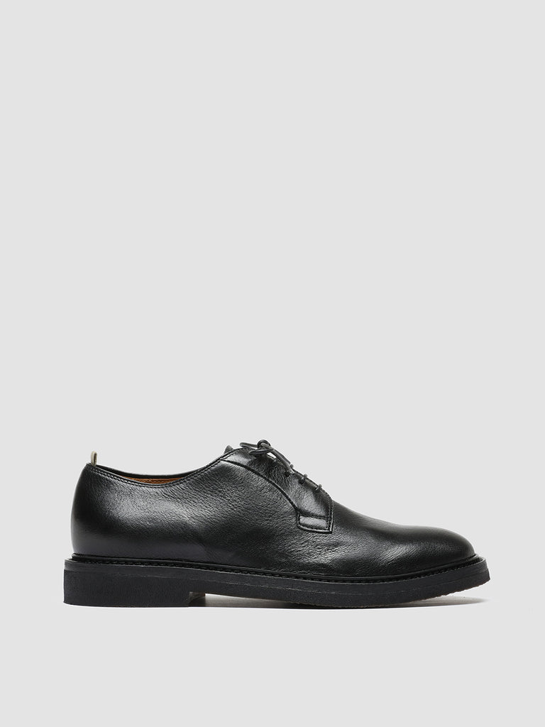 HOPKINS FLEXI 201 - Black Leather Derby Shoes