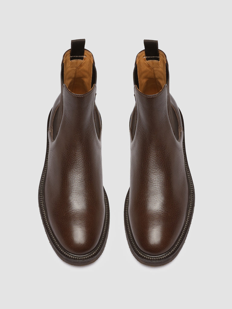 HOPKINS FLEXI 204 - Brown Leather Chelsea Boots men Officine Creative - 2