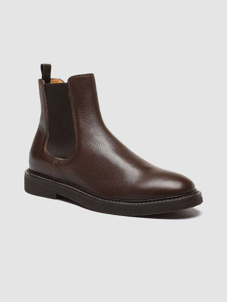 HOPKINS FLEXI 204 - Brown Leather Chelsea Boots men Officine Creative - 3