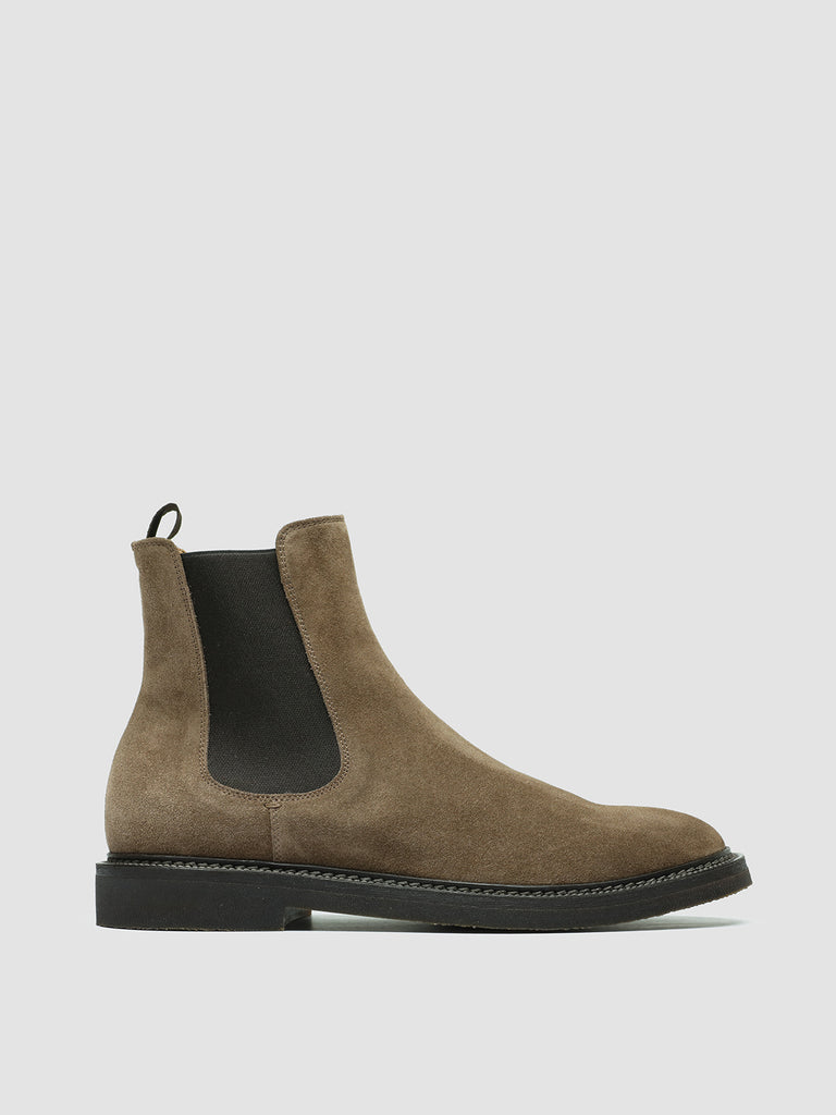 HOPKINS FLEXI 204 - Taupe Suede Pull On Boots