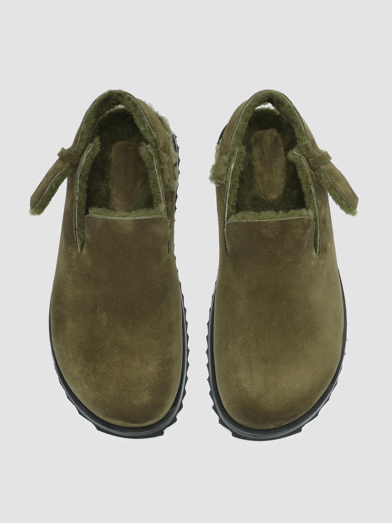 INTROSPECTUS 004 - Sandali con Cinturino in Camoscio Verde