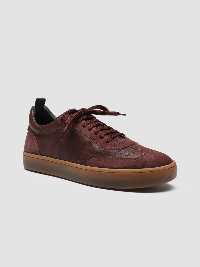 KOMBINED 001 - Burgundy Leather Sneakers Latex Sole Men Officine Creative - 3