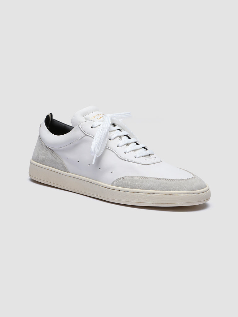 KRIS LUX 001 - White Leather and Suede Sneakers Men Officine Creative - 1