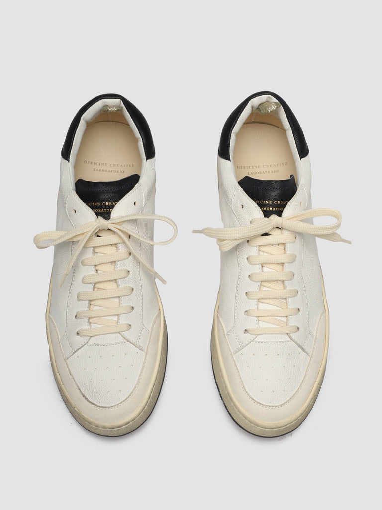 MAGIC 001 - Sneakers in Pelle e Camoscio Bianco