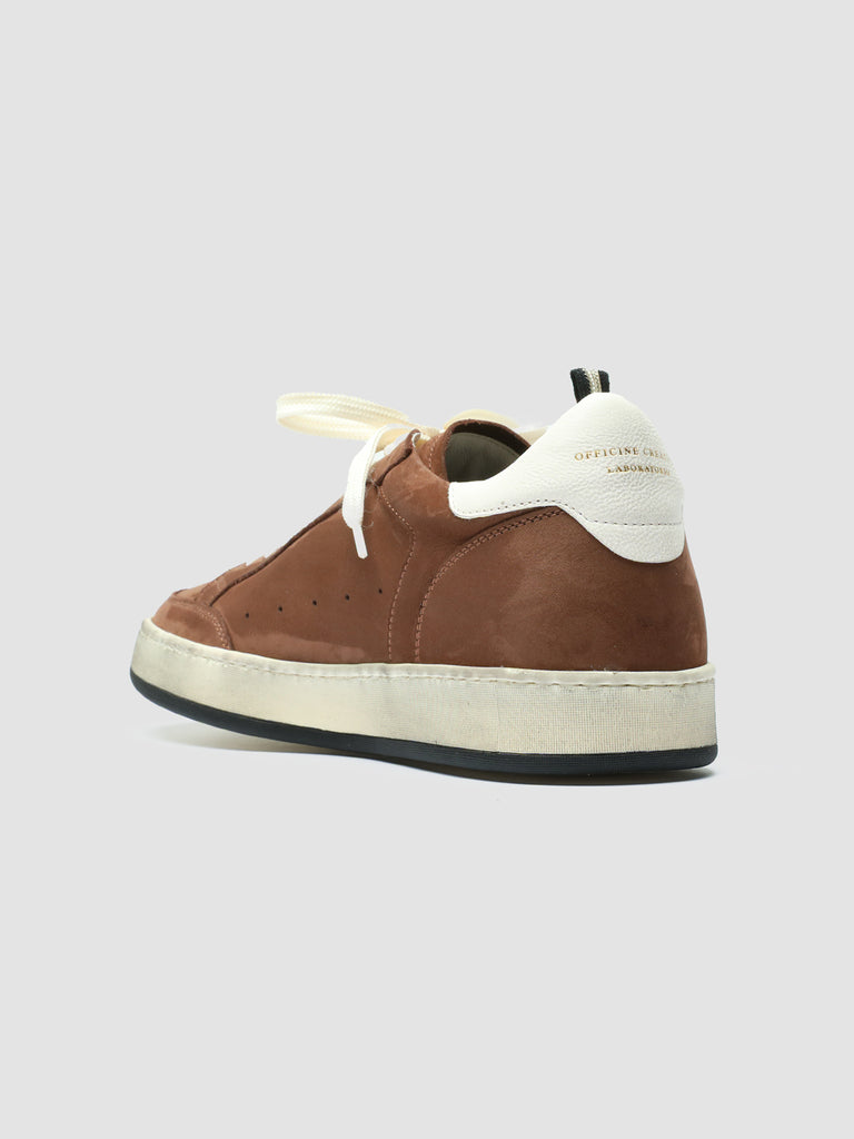 MAGIC 002 - Brown Leather and Suede Low Top Sneakers men Officine Creative - 4