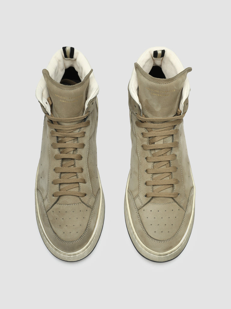 MAGIC 006 - Taupe Leather and Suede High Top Sneakers men Officine Creative - 2