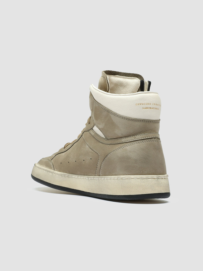 MAGIC 006 - Taupe Leather and Suede High Top Sneakers men Officine Creative - 4