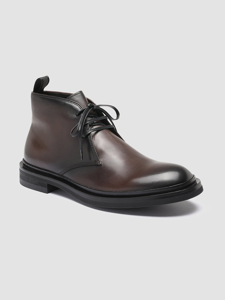 MAJOR 007 -  Brown Leather Chukka Boots Men Officine Creative - 3