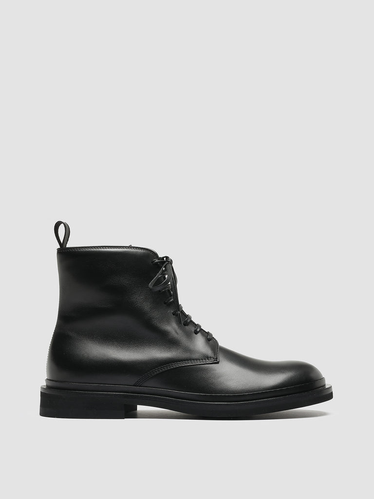 MAJOR 011 - Black Leather Lace Up Boots men Officine Creative - 1