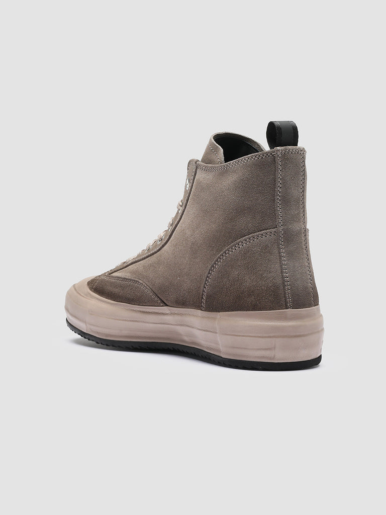 MES 011 - Taupe Suede High-Top Sneakers Men Officine Creative - 4