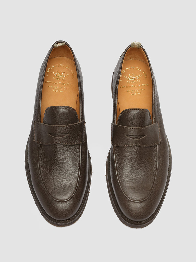 OPERA FLEXI 101 - Brown Leather Penny Loafers