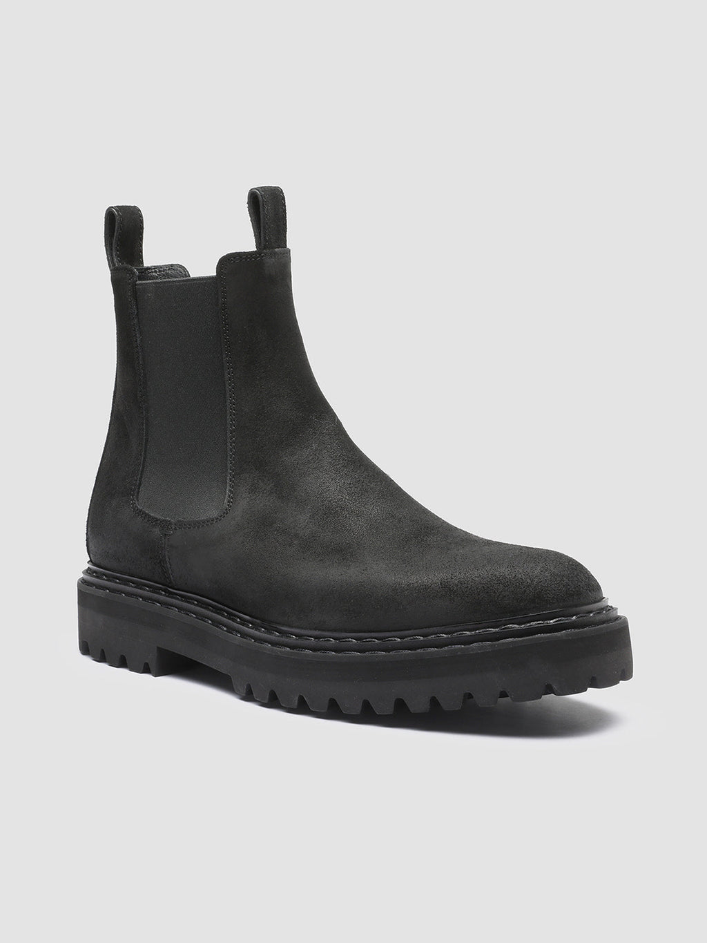 PISTOLS 003 - Black Suede Chelsea Boots Men Officine Creative - 3