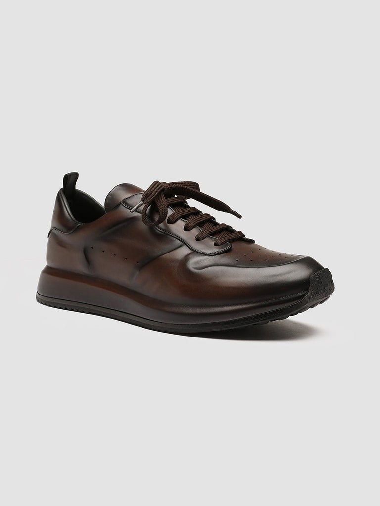 RACE LUX 003 - Brown Airbrushed Leather Sneakers Men Officine Creative - 9