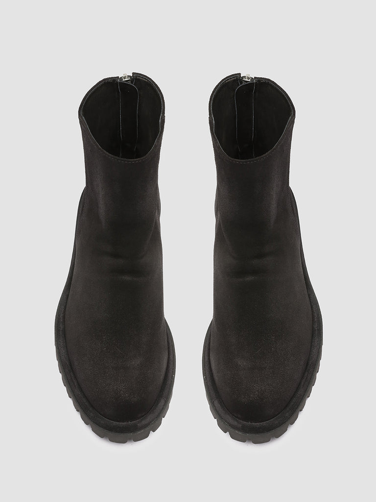SPECTACULAR W 012 - Black Suede Zip Boots