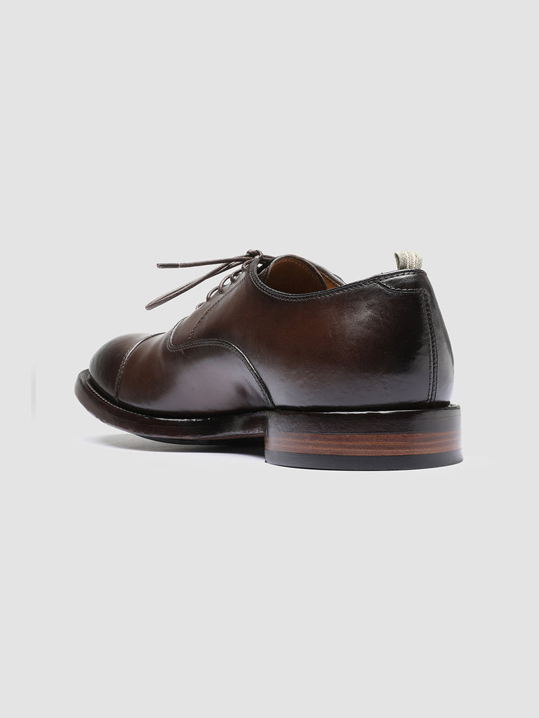 TEMPLE 001 - Brown Leather Oxford Shoes Men Officine Creative - 4