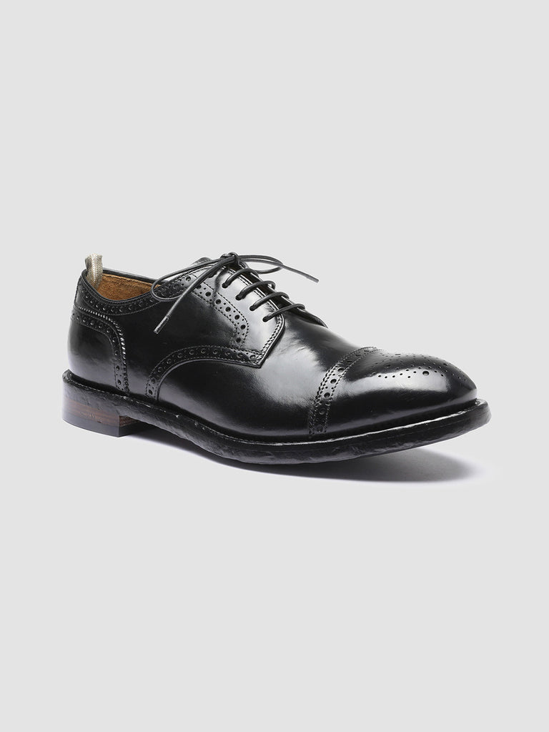 TEMPLE 003 - Black Leather Derby Shoes Men Officine Creative - 3