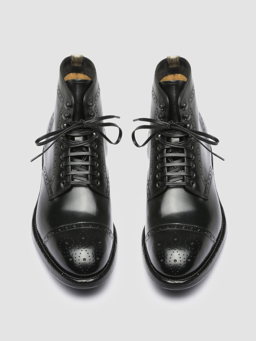 TEMPLE 004 - Black Leather Ankle Boots Men Officine Creative - 2