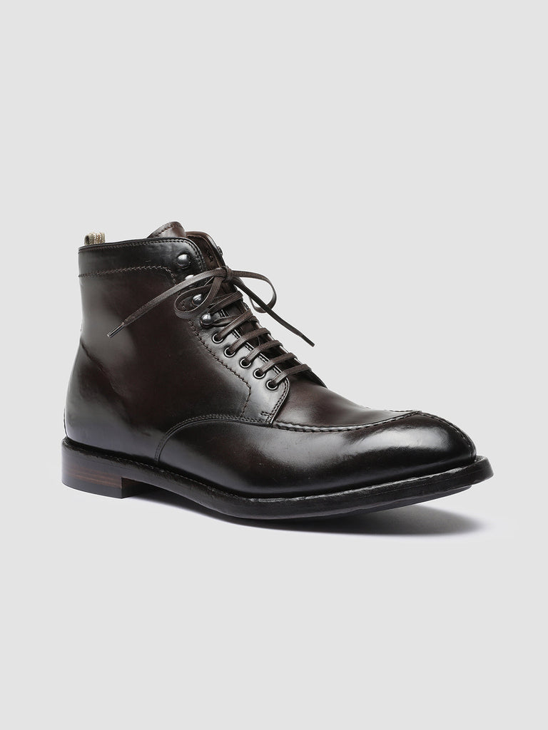 TEMPLE 006 - Brown Leather Ankle Boots Men Officine Creative - 3