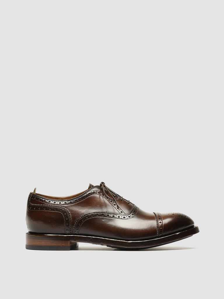 TEMPLE 021 - Brown Leather Oxford Shoes men Officine Creative - 1