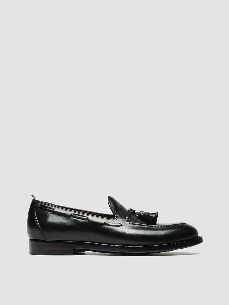 TULANE 001 - Black Leather Tassel Loafers men Officine Creative - 1