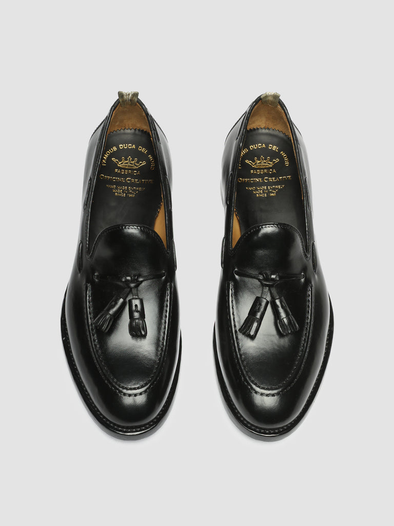 TULANE 001 - Black Leather Tassel Loafers men Officine Creative - 2