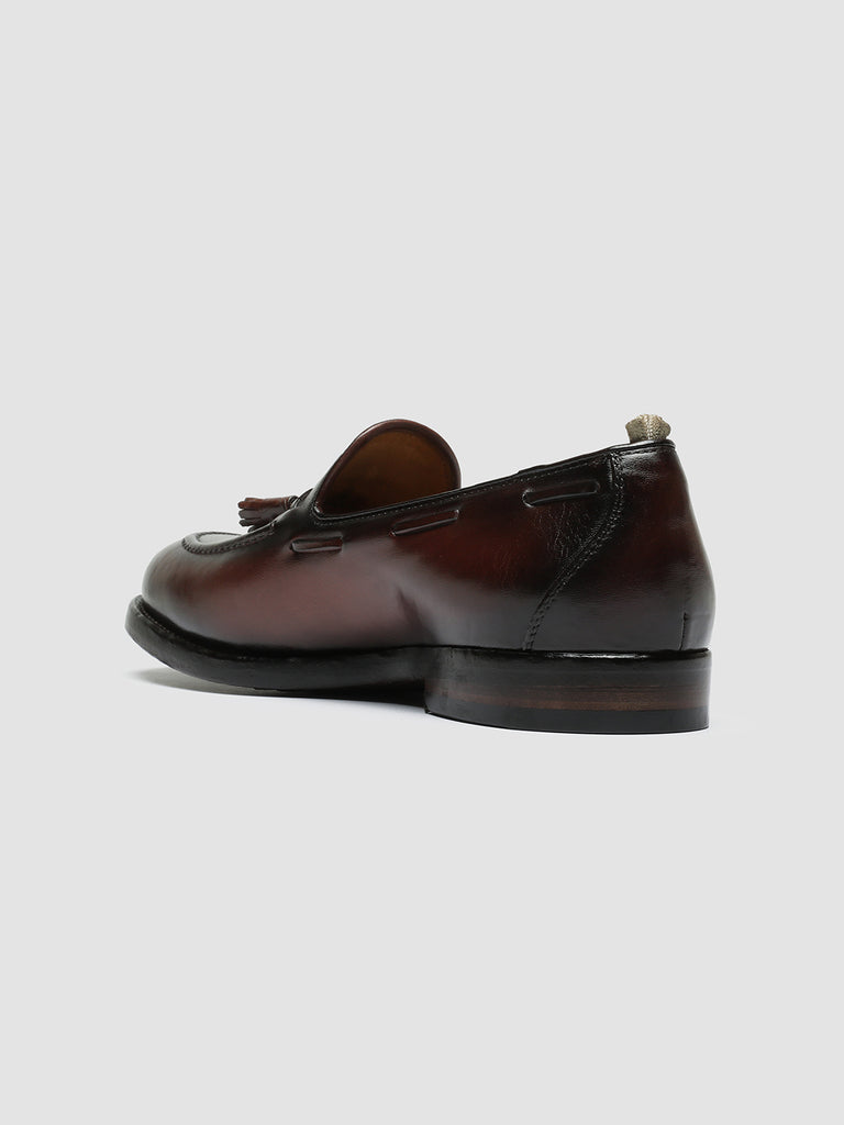 TULANE 001 - Burgundy Leather Tassel Loafers men Officine Creative - 4