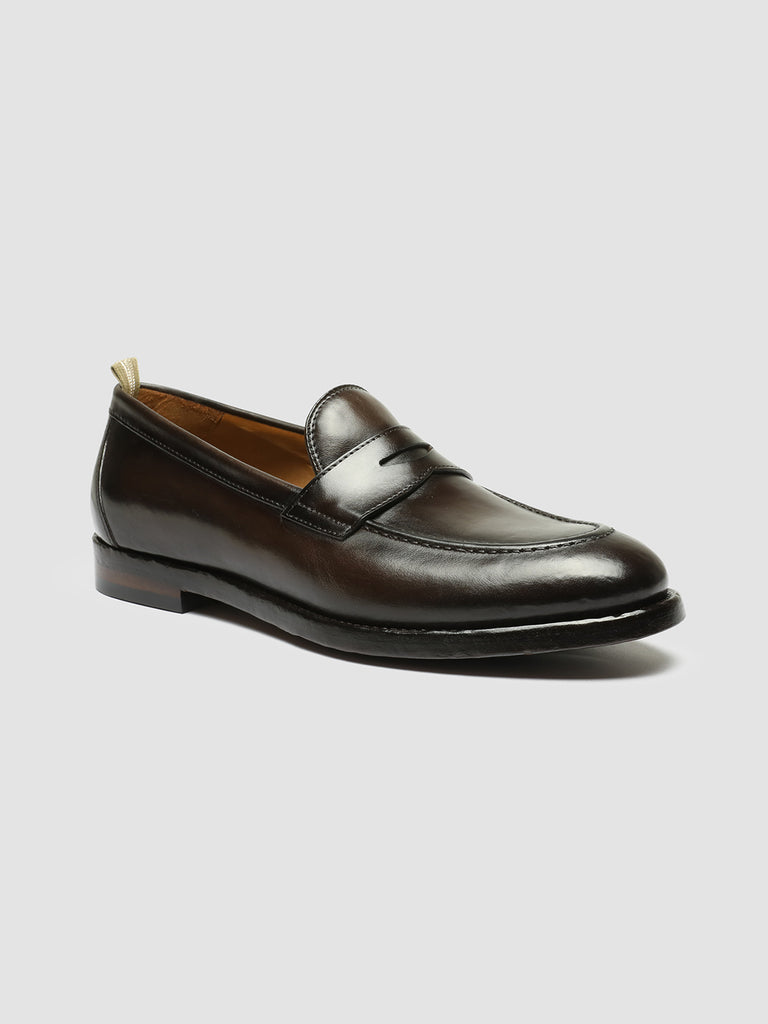 TULANE 002 - Brown Leather Penny Loafers men Officine Creative - 3