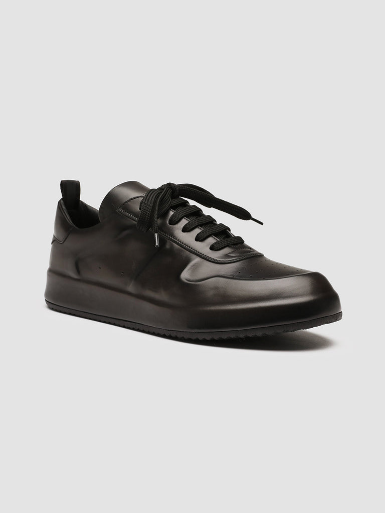 ACE LUX 100 - Black Airbrushed Leather Sneakers Men Officine Creative - 3