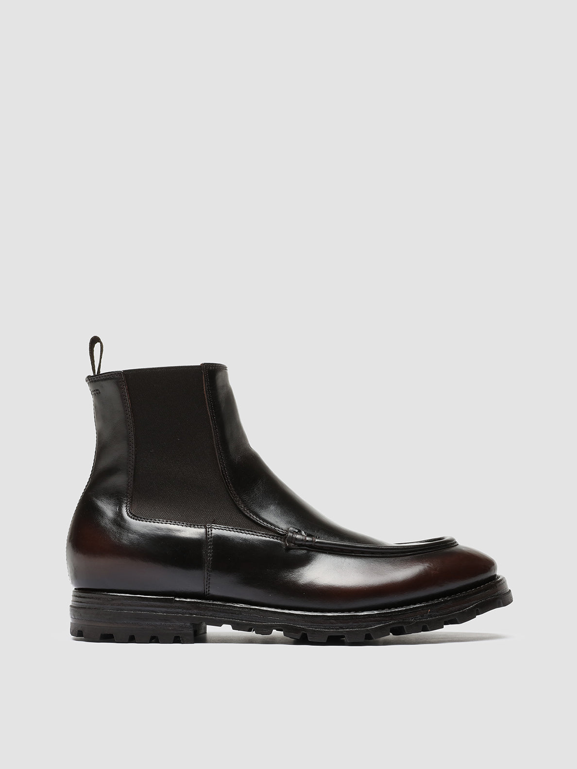 Officine Creative VAIL 017 Stivaletti Chelsea in Pelle Bordeaux