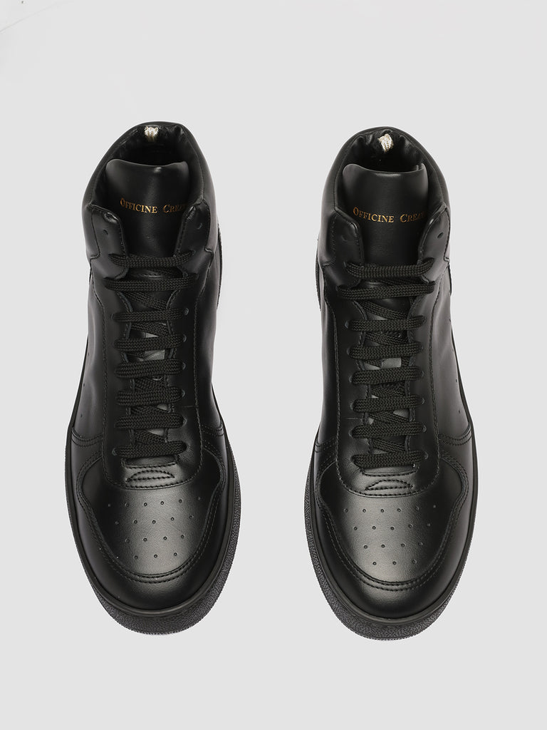 MOWER 012 - Black Leather High Top Sneakers men Officine Creative - 2