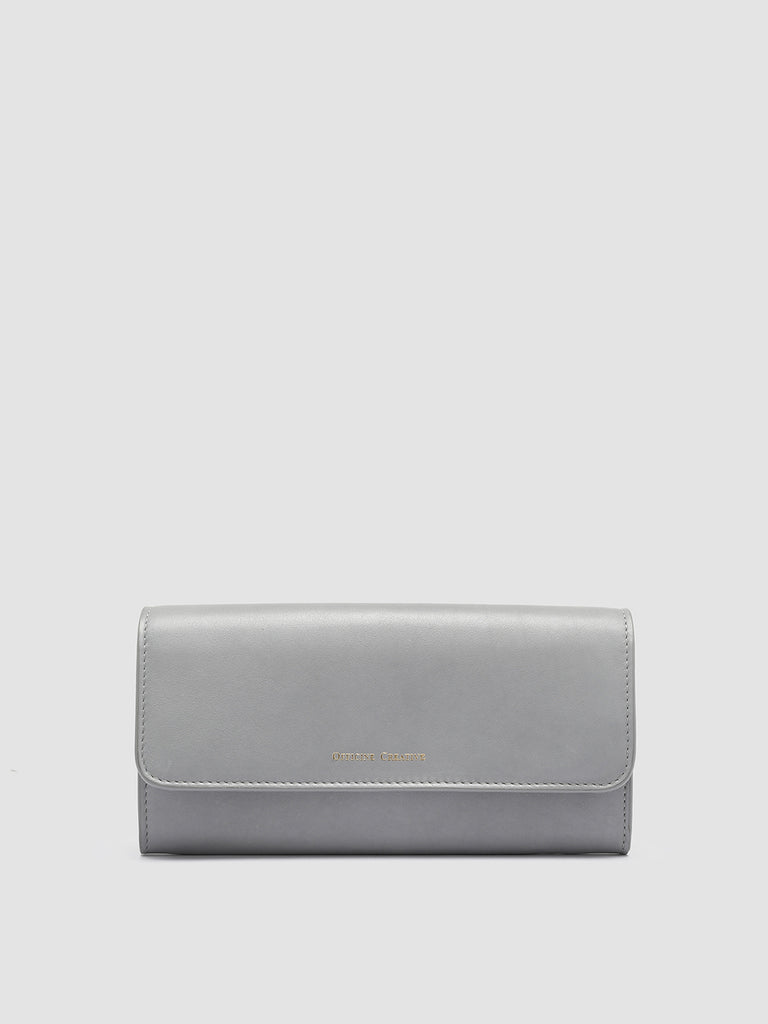 POCHE 09 - Grey Leather Wallet