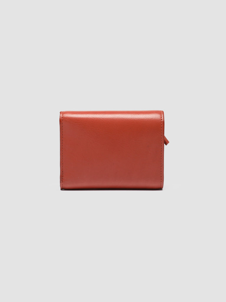 POCHE 10 - Rose Nappa Leather Trifold Wallet