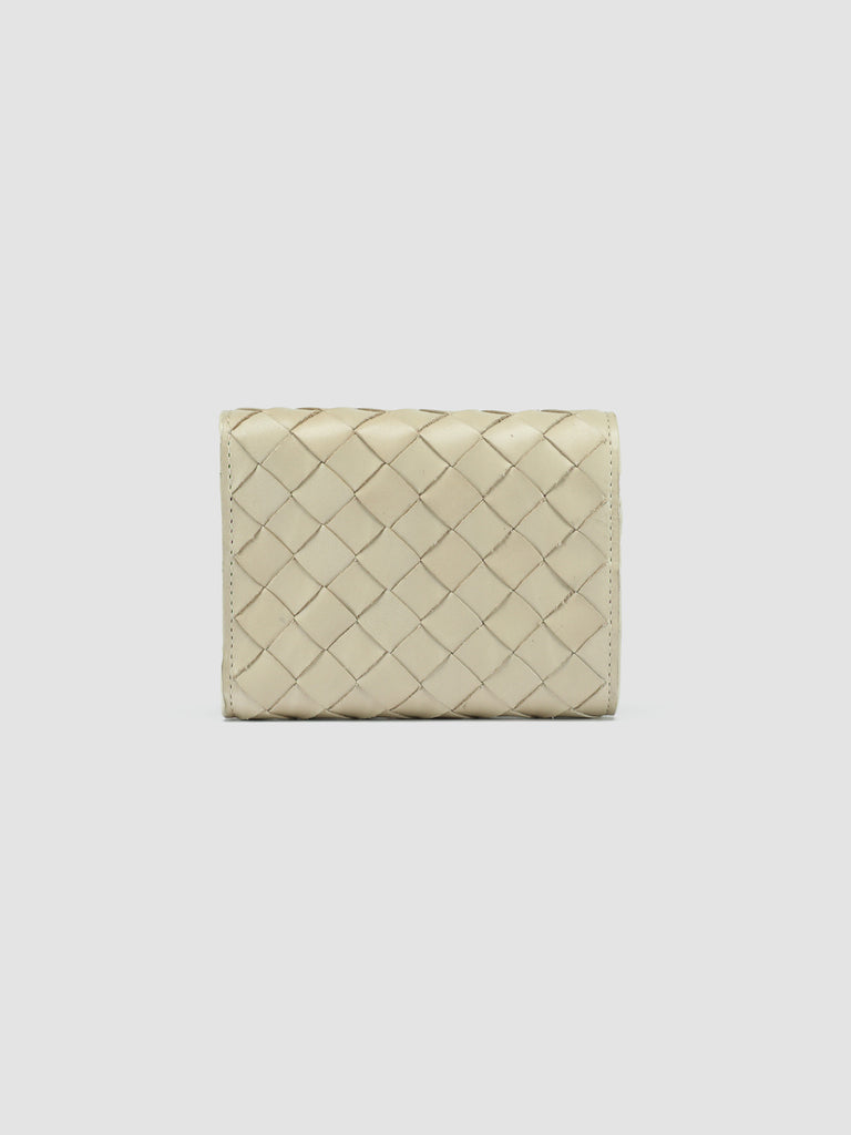 POCHE 110 - Ivory Leather Trifold Wallet  Officine Creative - 2