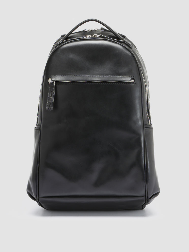 QUENTIN 012 - Black Leather Backpack  Officine Creative - 1