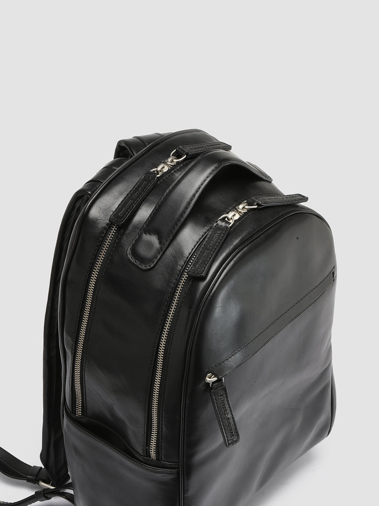 QUENTIN 012 - Black Leather Backpack  Officine Creative - 2
