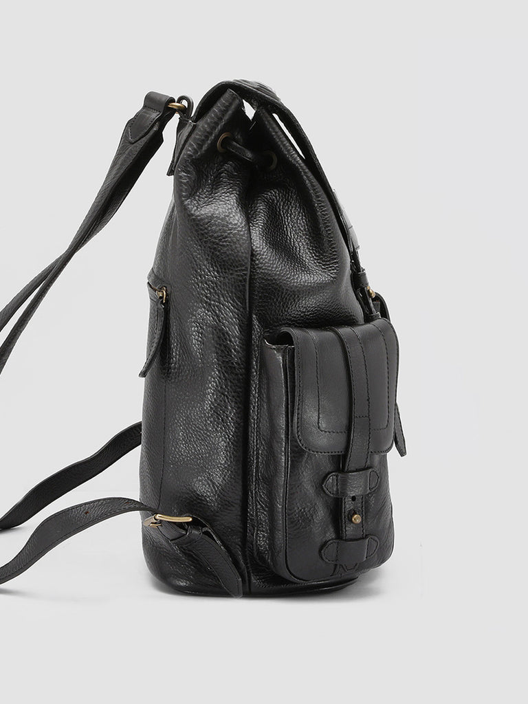 RARE 27 - Black Leather Backpack  Officine Creative - 3