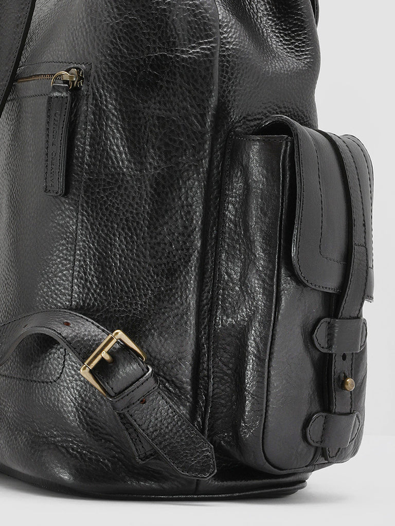 RARE 27 - Black Leather Backpack  Officine Creative - 5